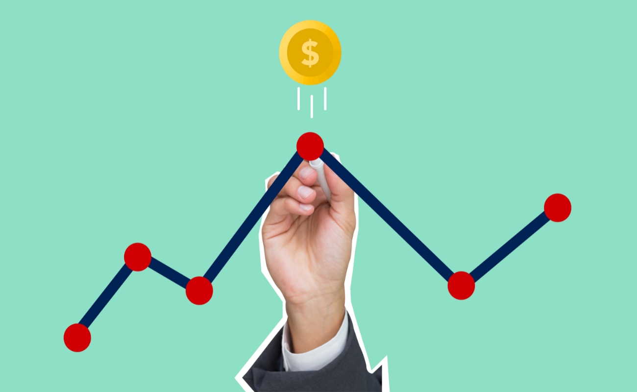 Financial chart representing uncertainty around market pricing and transparency in managed services and marketing procurement. Photo by Gabby K.